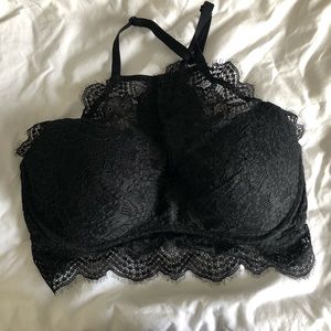 Lace high neck bralette
